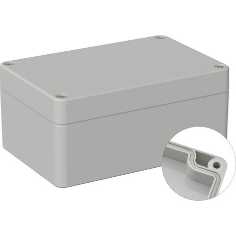 TRU COMPONENTS TC-9065608 Industrie-Gehäuse 120 x 80 x 55 ABS Lichtgrau (RAL 7035) 1 St. (1/2)