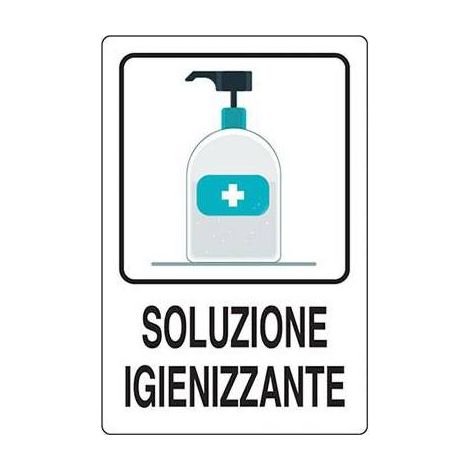 2,0 x PANNEAU DE SIGNALISATION COVID SOLUTION DÉSINFECTANTE