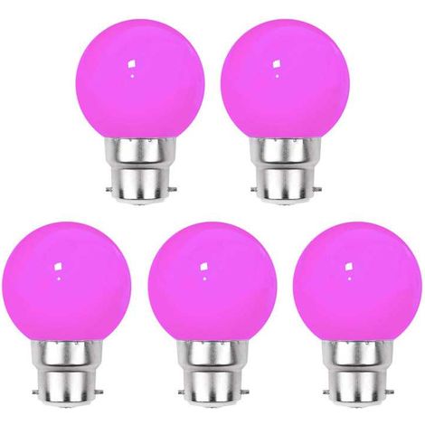 Lot de 5 ampoules LED Roses B22 Incassables - Guirlandes guinguette - Culot baïonnette