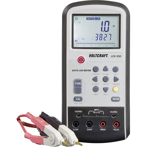 VOLTCRAFT LCR-300 LCR Messbrücke  digital  CAT I Anzeige (Counts): 20000 (1/2)