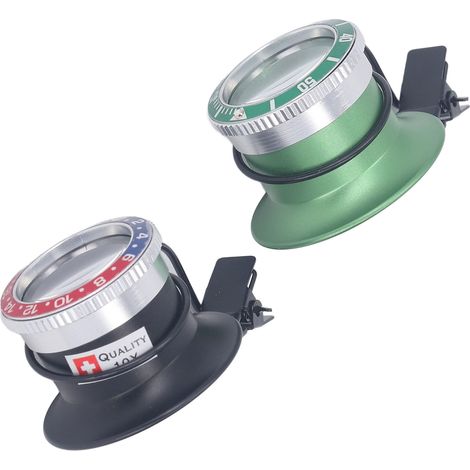 Lot de 2 loupes à clipser pour lunettes, mini loupes mains libres HD, grossissement 10x, idéales pour la réparation de montres.