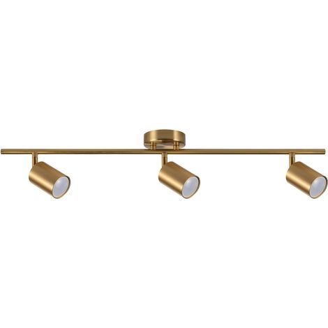 Plafonnier 3 spots orientables doré GU10 Polux GOLDI (1/4)