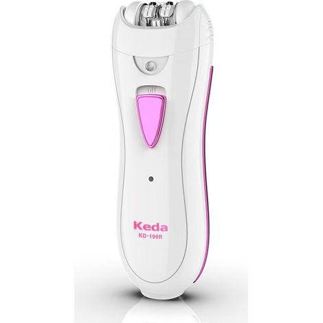 Epilateur Electrique Femme Visage et Maillot Sans Fil Rechargeable avec Lumière et Pochette (1/5)