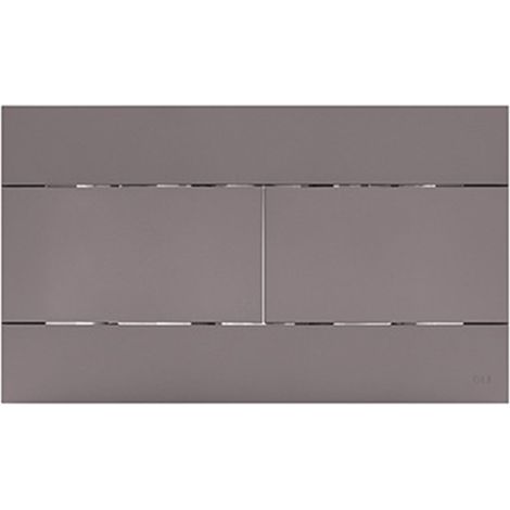 OLI Placca di Comando Slim Dual Grigio Soft Touch per Cassette WC ad Incasso OLI - OL0659058 Grigio Opaco