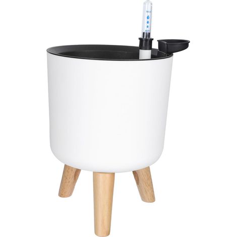 Pot de Fleur Automatique avec Indicateur de Eau Pot Plante avec Auto Irrigation pour Intérieur et Extérieur Moyenne Style Moderne et (1/5)