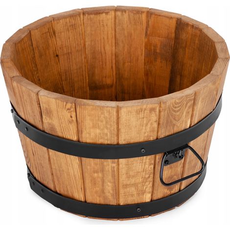 Vaso da fiori in legno 35XH21 basso K. ROVERE (1/5)