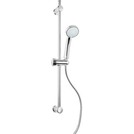 Asta Saliscendi per doccia a parete con doccetta e tubo flessibile kit cromato (1/2)