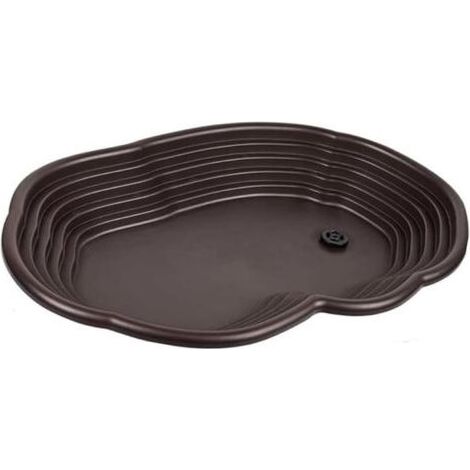 Plat d'eau Tortue avec Rampe et Plate-Forme, Bol d'alimentation pour Reptiles, Facile à changer l'eau, Intégrée l'aménagement paysager (1/5)