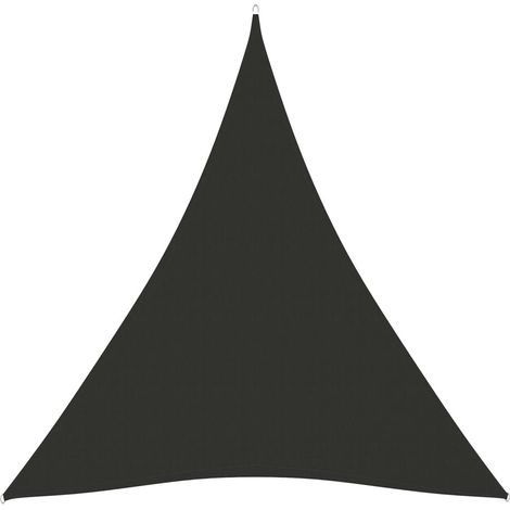 Voile de parasol Tissu Oxford triangulaire 5x7x7 m Anthracite (1/5)