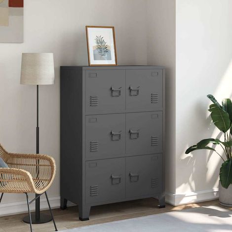 vidaXL Classificatore Industriale Antracite 75x40x115 cm in
