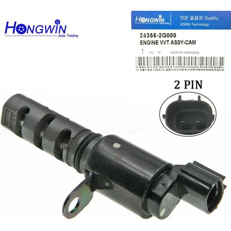 Électrovanne de commande de distribution variable (VVT) 24355-2G000 pour moteurs Hyundai et Toyota (1/5)
