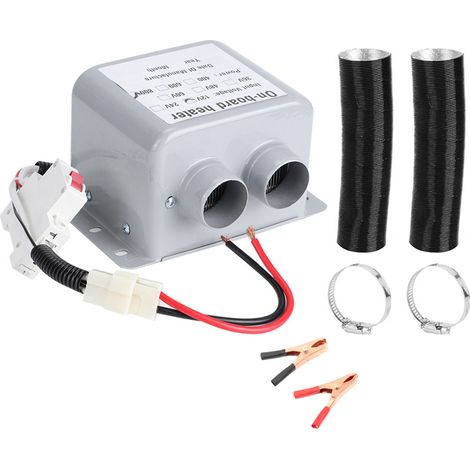GARRYFIZH Dégivreur de pare-brise 12 V 800 W avec élimination de la buée, 2 sorties d'air, chauffage rapide en 5 secondes pour voitures, camions et poids lourds.