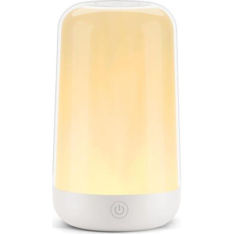 Lampe de Chevet Sans Fil, 16 Millions de Couleurs RGB, Tactile, Veilleuse Adulte, Lampe Ambiance, Chambre, 360° et Blanc (1/5)