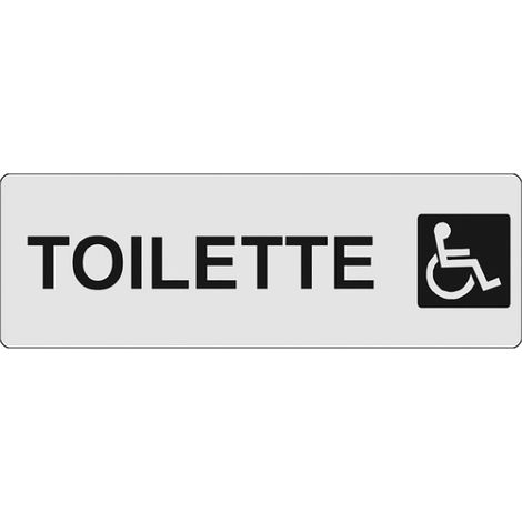 CARTELLINO ADESIVO WC DISABILI 15X5