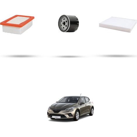 Kit tagliando 3 filtri compatibile con Renault Clio V 1.0 SCe 65 48Kw dal 2021 (1/4)
