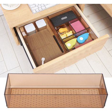 Boîte de rangement pour tiroir de cuisine, séparateur de couverts cuillère couteau fourchette, organiseur de tiroir. (1/5)