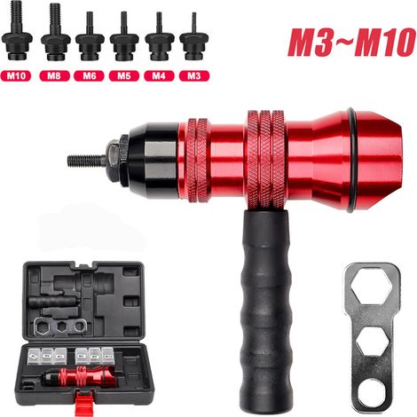 Roter Adapter für M3-M10 Nietpistole, automatische Nietpistole, Stecknietpistolen-Werkzeug: vollständige Spezifikationen (1/5)