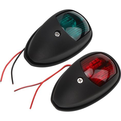 1 Paire de Feux de Navigation Portatifs pour Bateau, Lampe de Signalisation Maritime Durable 10‑30V (1/5)