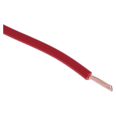 Hook Up Wire RS PRO, 1,5 mm², Rouge, 16 AWG, 100m ( Prix pour Bobine de 100 Mètres )
