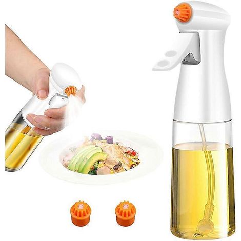 200 ml Speiseölspray, Olivenöl in einer Sprühflasche für Heißluftfritteusen, hochwertige Glasflasche zum Grillen, für Gebäck und Salate. (1/5)