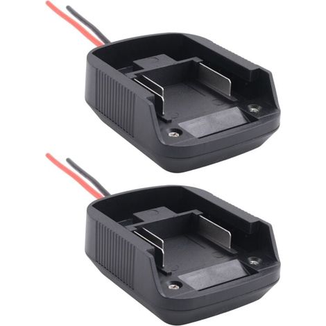 Adattatore per batteria a 2 pezzi per connettore per utensili elettrici al litio da 18 V, supporto per stazione di aggancio BL1830 BL1840 (1/4)