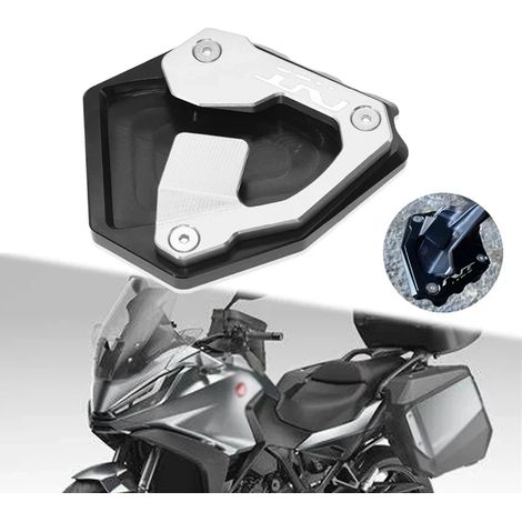 (Argent) Compatible avec Honda NT 1100 NT1100 nt1100 nt 1100 2021 2022 2023 - Extension de béquille latérale pour moto - Support de pied élargi maxpower (1/4)