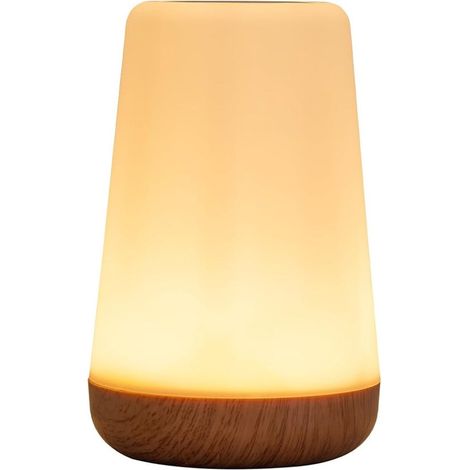 Luce notturna per bambini - Lampada sensibile al tocco con luminosità regolabile - Luce notturna portatile ricaricabile - 13 colori RGB, 5 livelli di luminosità - Ideale per cameretta e bagno - Bianco