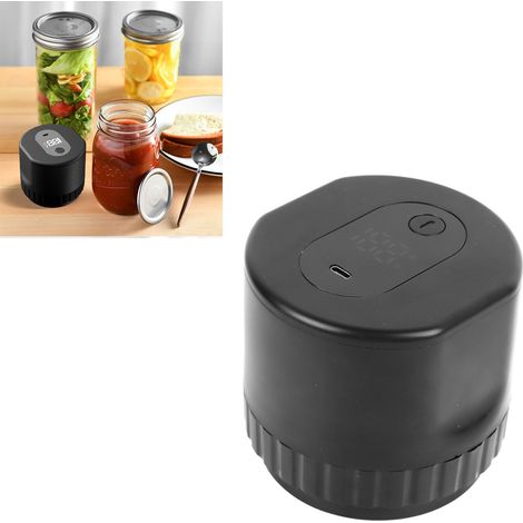 Machine de scellage automatique portable pour bocaux Mason, machine de mise sous vide électrique pour le scellage des bouteilles Mason. (1/5)
