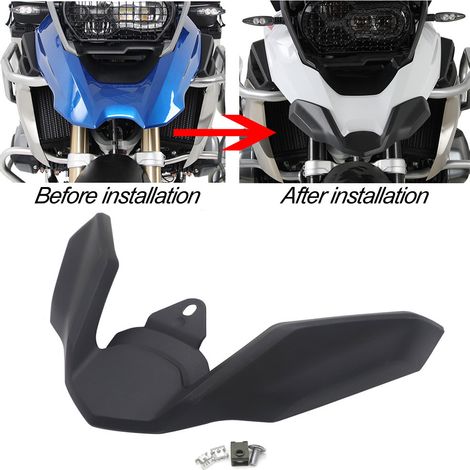 Convient pour BMW R1200GS, R1250GS, ADV GS (modification en mousse de gyrosat), garde-boue avant à bec allongé, 18-20 ans. (1/5)