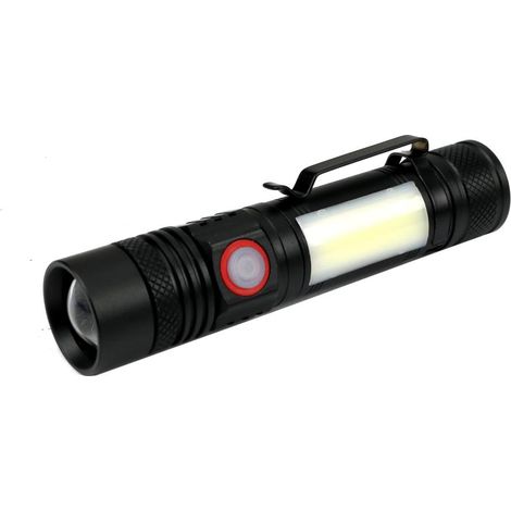 Universelle LED-Taschenlampe, T6 COB-Akku (1200 mAh), USB-aufladbar, 400 lm, Teger (1/2)