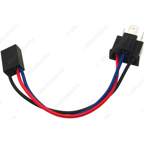 Câble adaptateur pour douille de lampe automobile H4-11 vers H7-21, câble de conversion pour douille de lampe LED/HID, douille de phare. (1/4)