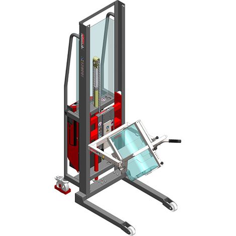 Halbautomatischer Fasswender – Max. Höhe 1350 mm – Fässer, Kanister und Gebinde von 20 bis 30 l – Max. Tragkraft 60 kg – Manuelle Drehung - 8091000006