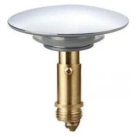 Bonde clic-clac pop-up 66 mm pour lavabo de salle de bain, lavabo de cuisine, lavabo de salle de bain, bouchon en laiton massif plaqué chrome (1/5)