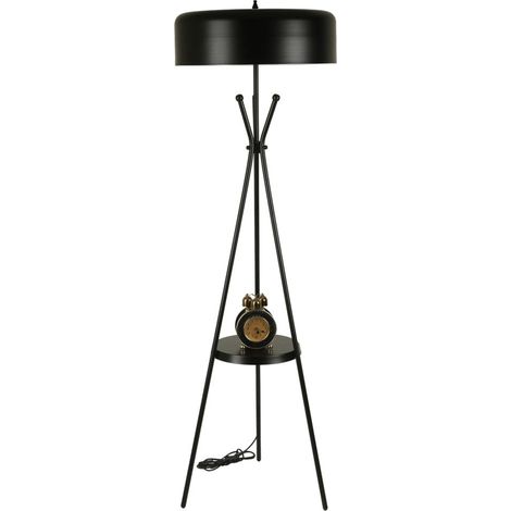 Lámpara de pie - Negro, 50x50x165
