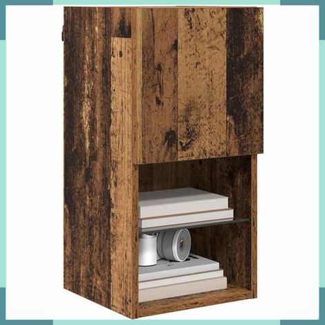 882942 Meuble TV mural Bois ancien 30,5 x 30 x 60 cm Bois d'ingénierie (1/5)