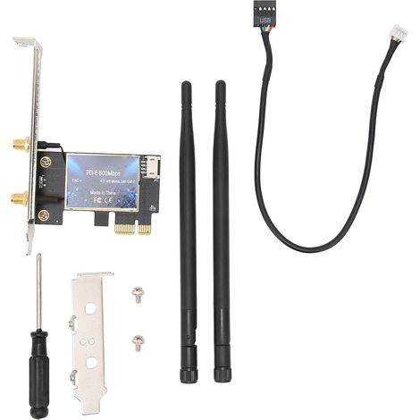 Carte WiFi 600Mbps Double Bande 11AC Antenne 5dBi Haut Débit Réseau Sans Fil (1/5)