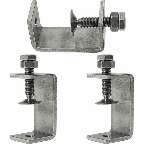 Serre-joint En C - Acier Inoxydable 304 - Ouverture Max 65 mm - Distance De Serrage 35 À 60 mm - Pour Travail Du Bois Et Soudage - Lot De 3
