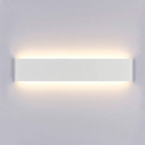 Applique da parete a LED per interni da 40 cm, moderna lampada da parete bianco caldo su/giù, 14 W CA 220 V, lampada da parete per camera da letto, soggiorno, scale, corridoio [classe energetica A+]