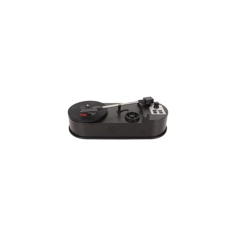 Platine vinyle portable avec convertisseur USB vers MP3, compatible 33 et 45 tours, lecteur vintage avec lecteur stéréo et lecteur de carte mémoire 3,5 mm.