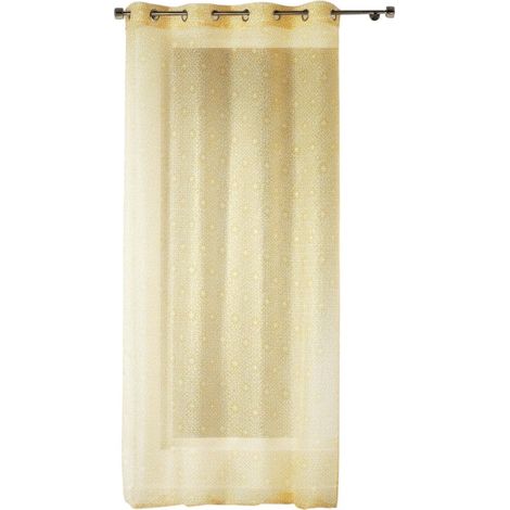 Panneau rideau Voile 140 x 240 cm Tunis Jaune