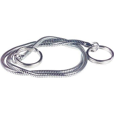 chaine sepentin bilateral avec bague de securite 50 cm convient pour baignoir chromee