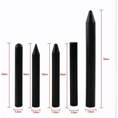 Débosselage Stylo en Nylon Outil De Réparation pour Carrosserie Voiture (Ensemble de 5pcs) (Couleur : Noir) (1/3)