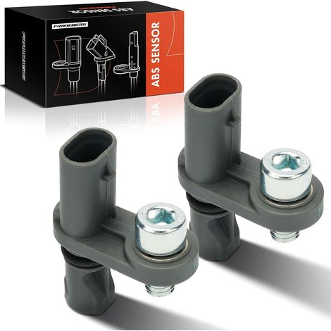 2x 2-polige ABS-Sensoren hinten für Peugeot Citroën DS – Robustes Stahlgehäuse – Ersatzteilnummer 9810961080 – Fahrzeuge 2017–2024 – Schwarz (1/5)