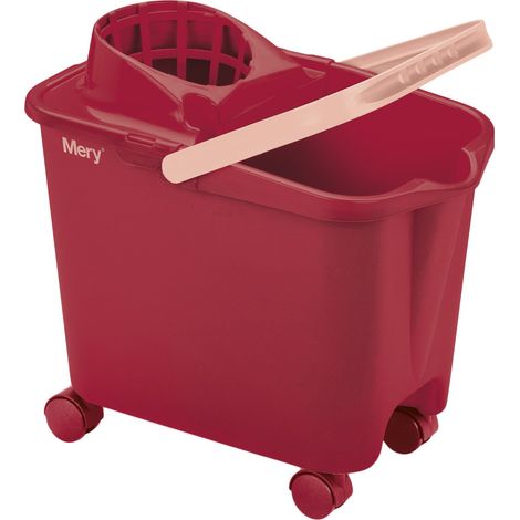 CUBO FREGAR CON RUEDAS ROJO 14 L  - 0325.34 (1/2)