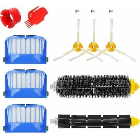 Accessoires de balayage compatibles avec les brosses flexibles, les filtres et les brosses latérales iRobot Roomba série 600 (1/4)