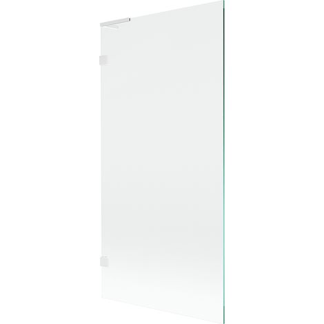 Mexen Lunar L Badewannenwand 1-flügelig 90 x 150 cm, transparent, weiß - 897L-090-000-20-00 (1/5)