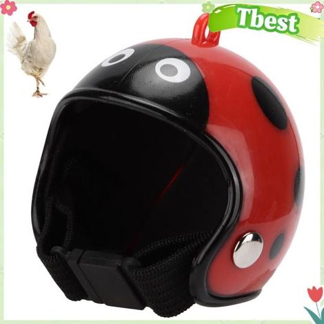 Tbest couvre-chef de poulet Casque de poulet, contre les picotements de poussin, casque de sécurité animalerie hygiene (1/5)