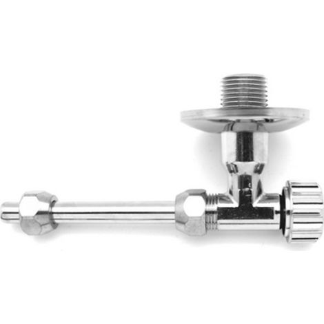 KIT RUBINETTO D'ARRESTO CROMO PER CASSETTA CORALLO 3 1/2 x 10 VALSIR
