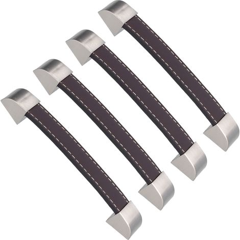 4er-Set Möbelgriffe, braun, rechteckig, für Schubladentüren, Schrankseitentüren, Gepäck (1/5)