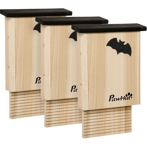 Set da 3 casette per pipistrelli in legno di abete trattato MODENUIT (1/3)